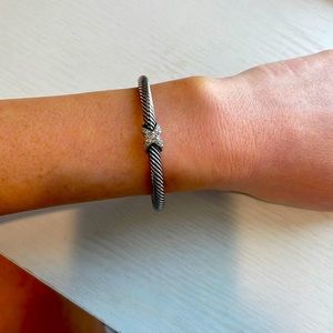 David Yurman Classic Collection® X Bracelet with diamonds, 5mm